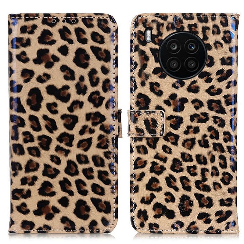 Flip Kotelot Huawei Nova 8i / Honor 50 Lite Simple Leopard