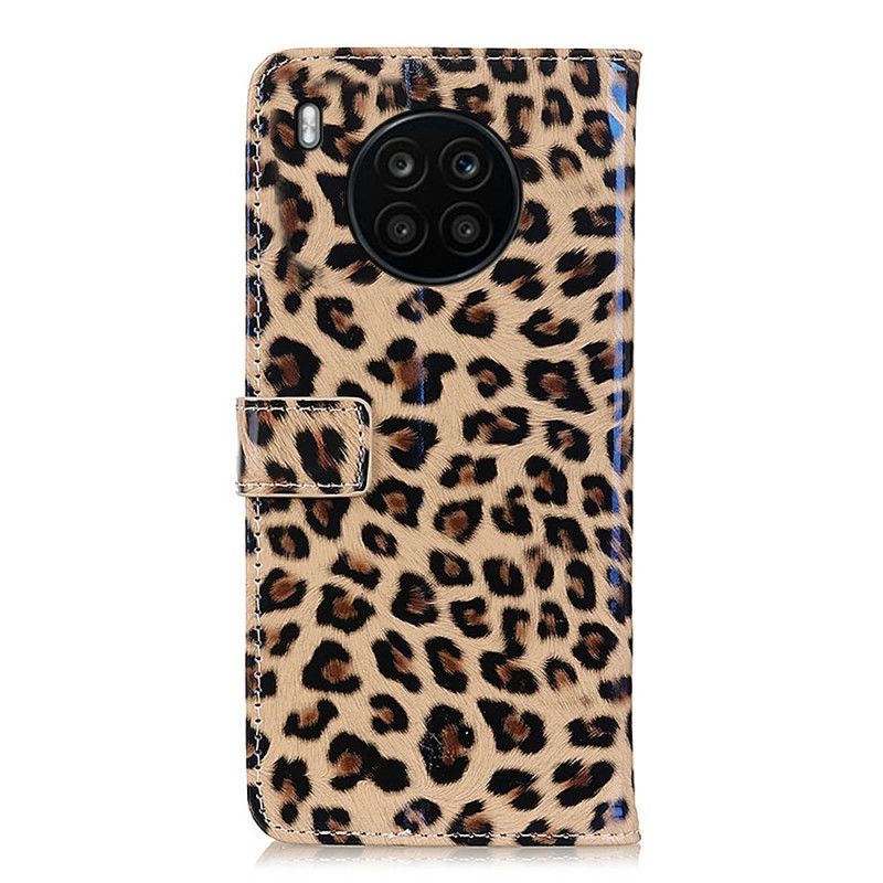 Flip Kotelot Huawei Nova 8i / Honor 50 Lite Simple Leopard