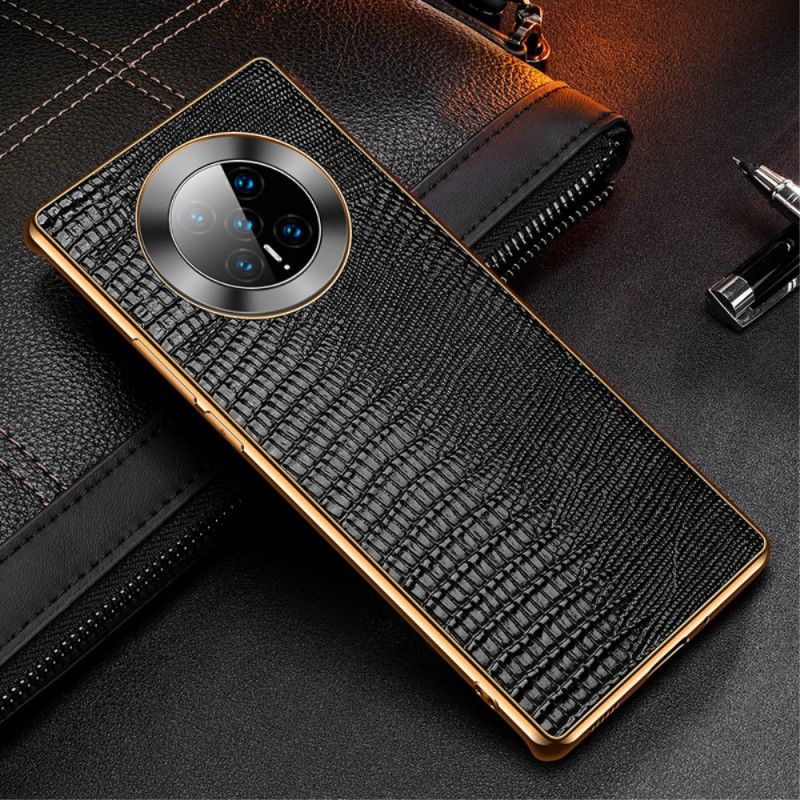 Case Kuoret Huawei Mate 40 Pro Punainen Musta Puhelinkuoret Aitoa Nahkaa Sisältävä Lisko