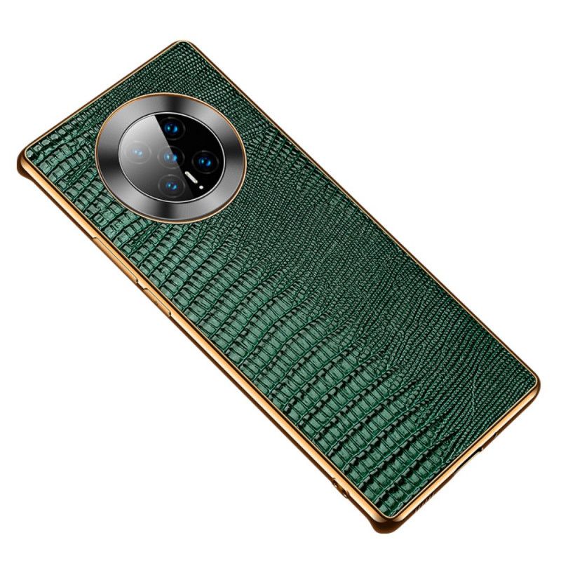 Case Kuoret Huawei Mate 40 Pro Punainen Musta Puhelinkuoret Aitoa Nahkaa Sisältävä Lisko