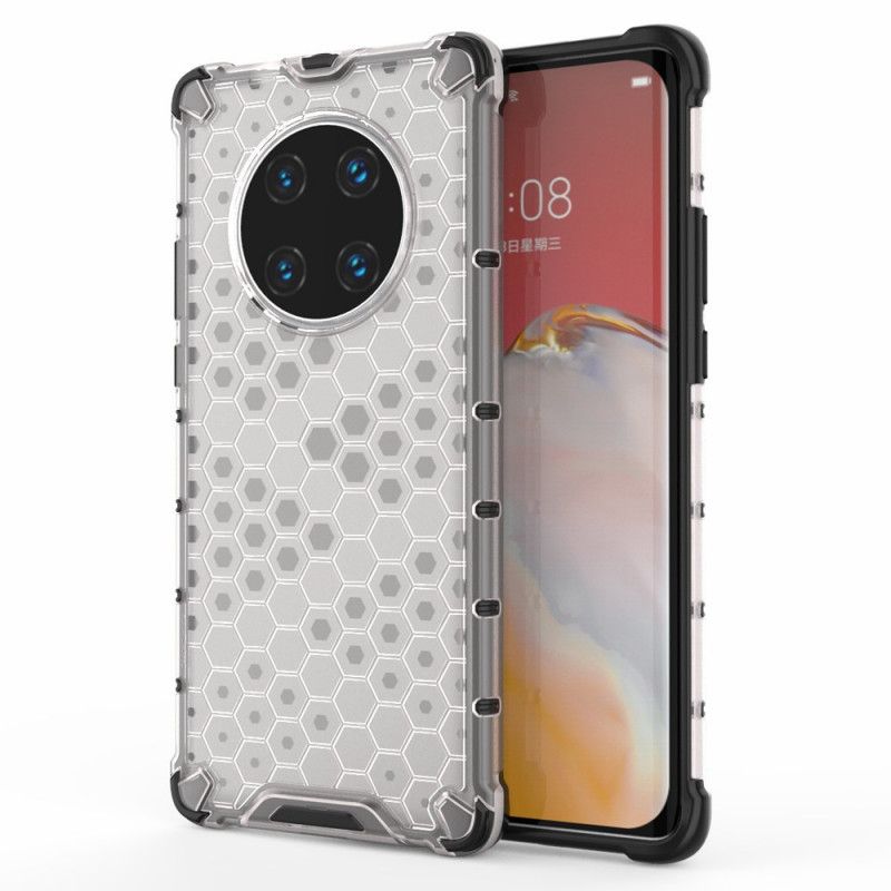 Case Kuoret Huawei Mate 40 Pro Valkoinen Musta Puhelinkuoret Hunajakennotyyli