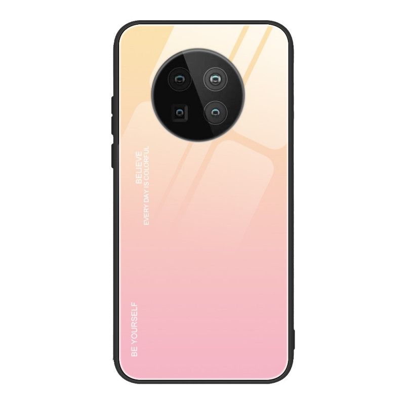 Kuori Huawei Mate 40 Pro Magenta Punainen Ole Itsesi Karkaistua Lasia