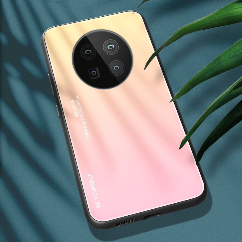 Kuori Huawei Mate 40 Pro Magenta Punainen Ole Itsesi Karkaistua Lasia