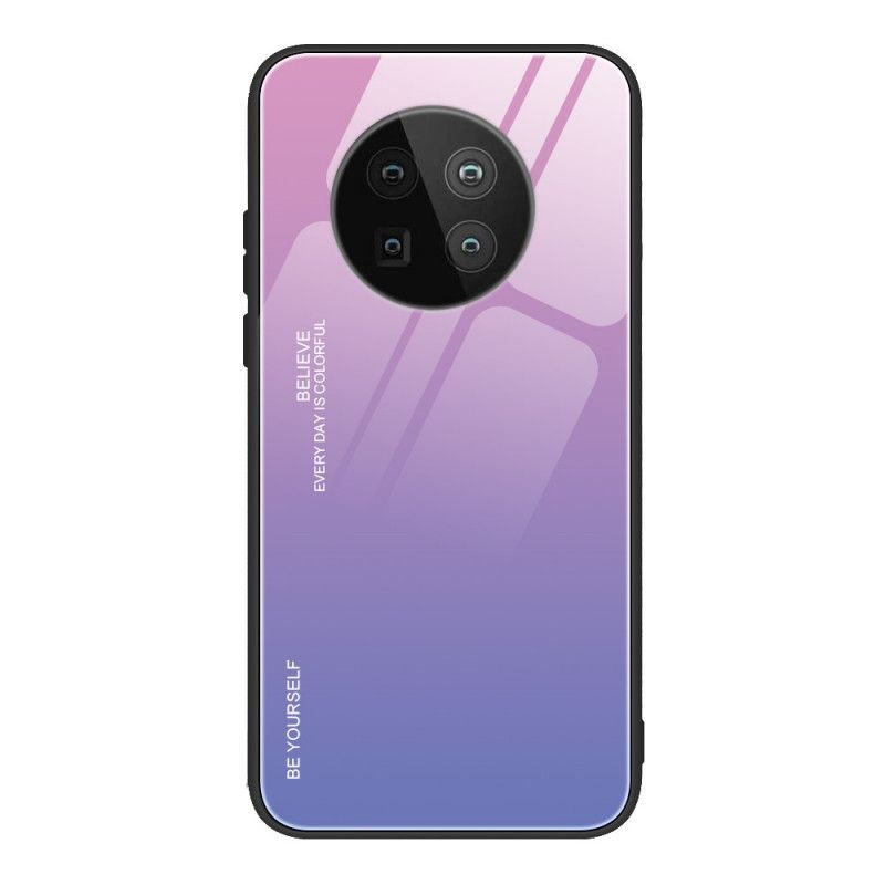 Kuori Huawei Mate 40 Pro Magenta Punainen Ole Itsesi Karkaistua Lasia