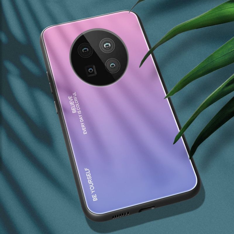 Kuori Huawei Mate 40 Pro Magenta Punainen Ole Itsesi Karkaistua Lasia