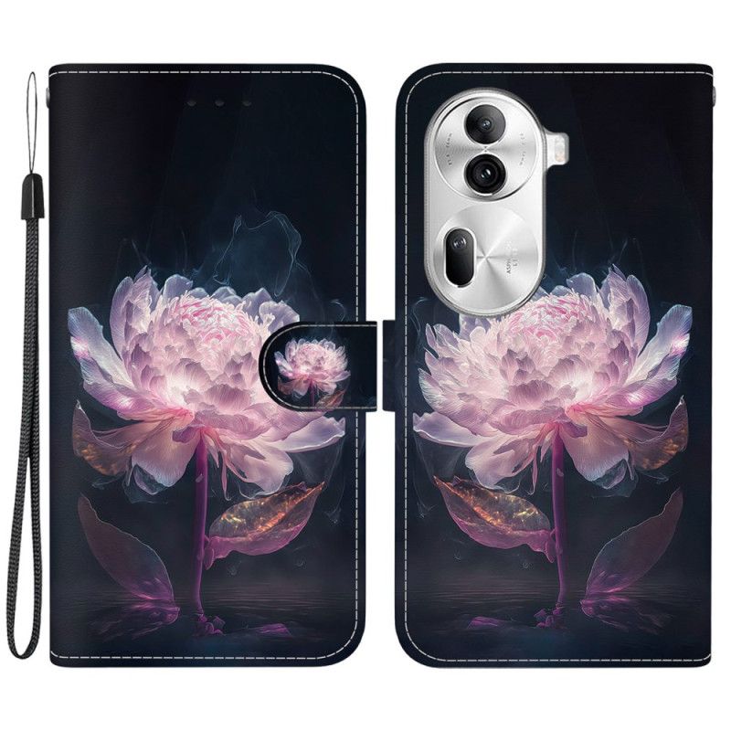 Kotelot Oppo Reno 11 Pro 5g Violetti Pioni Hihnalla Suojakuori