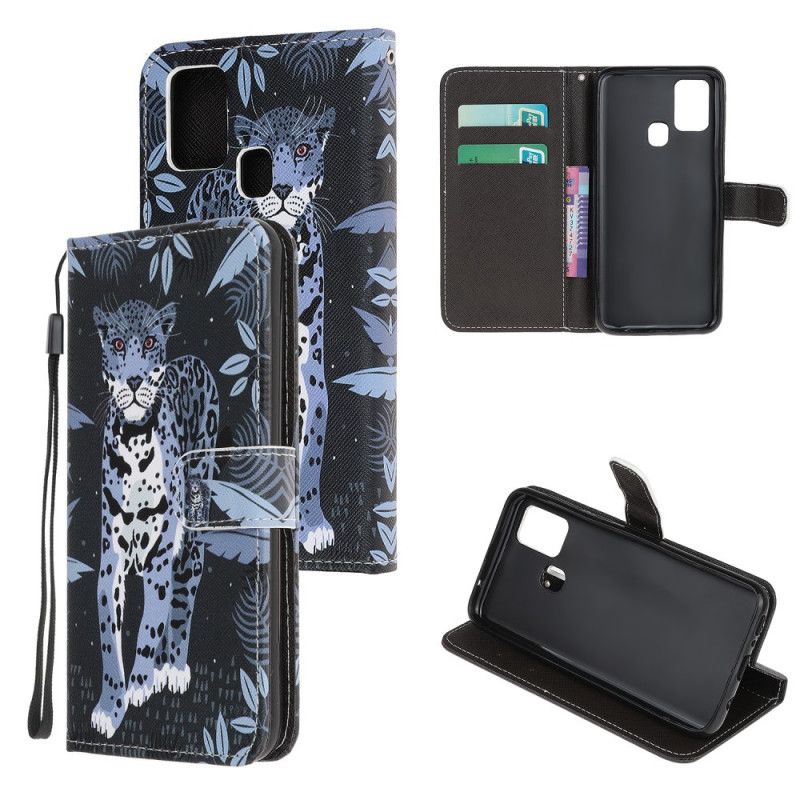 Flip Case Samsung Galaxy A21s Leopardi Tangoilla