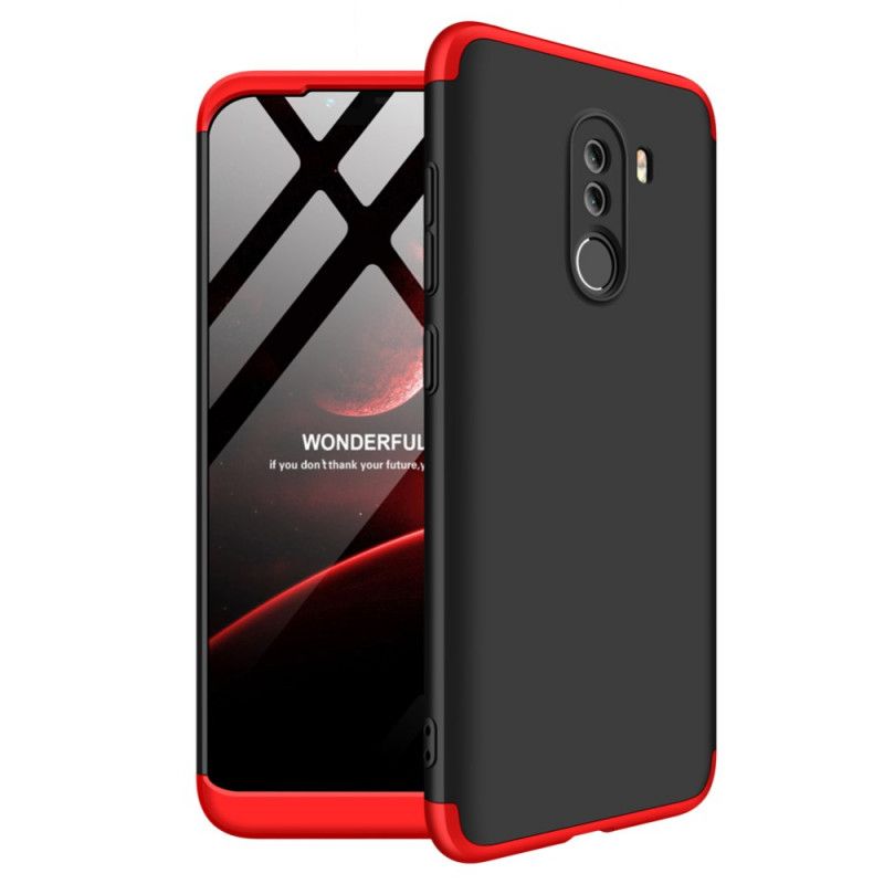 Case Kuoret Xiaomi Pocophone F1 Punainen Musta Puhelinkuoret Irrotettava Gkk