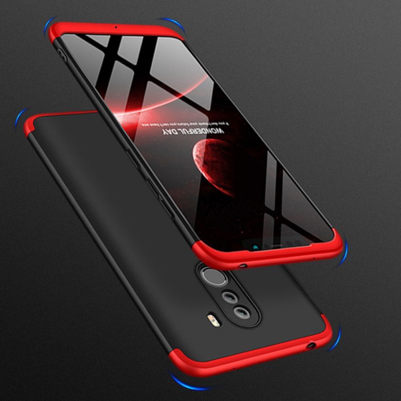 Case Kuoret Xiaomi Pocophone F1 Punainen Musta Puhelinkuoret Irrotettava Gkk