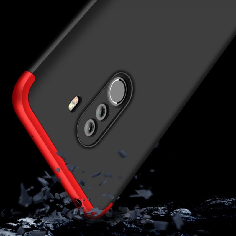 Case Kuoret Xiaomi Pocophone F1 Punainen Musta Puhelinkuoret Irrotettava Gkk