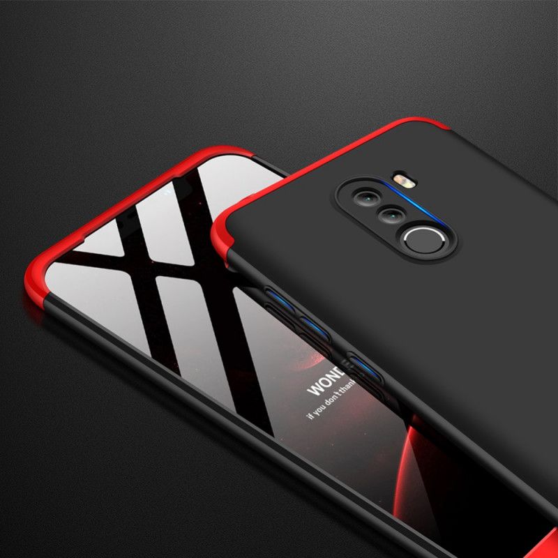 Case Kuoret Xiaomi Pocophone F1 Punainen Musta Puhelinkuoret Irrotettava Gkk