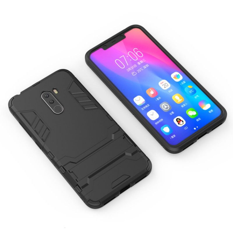 Case Kuoret Xiaomi Pocophone F1 Tummansininen Musta Puhelinkuoret Erittäin Kestävä Kieli