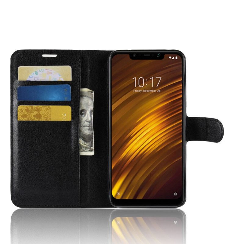 Kotelot Xiaomi Pocophone F1 Punainen Musta Klassikko Suojakuori