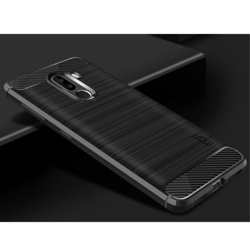 Kuori Xiaomi Pocophone F1 Harmaa Musta Mofi Harjattu Hiilikuitu