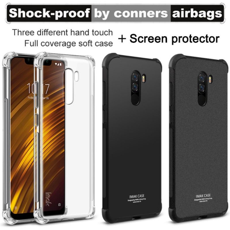 Kuori Xiaomi Pocophone F1 Läpinäkyvä Imak Silkkinen Suojakuori