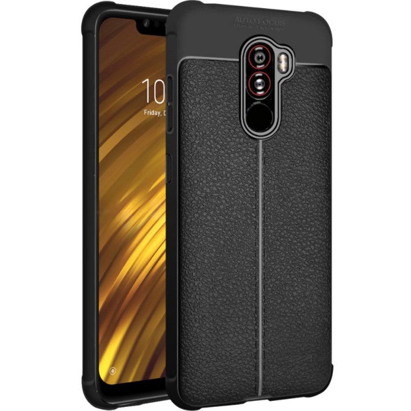 Kuori Xiaomi Pocophone F1 Musta Imak-Tekonahkaa Ompelemalla