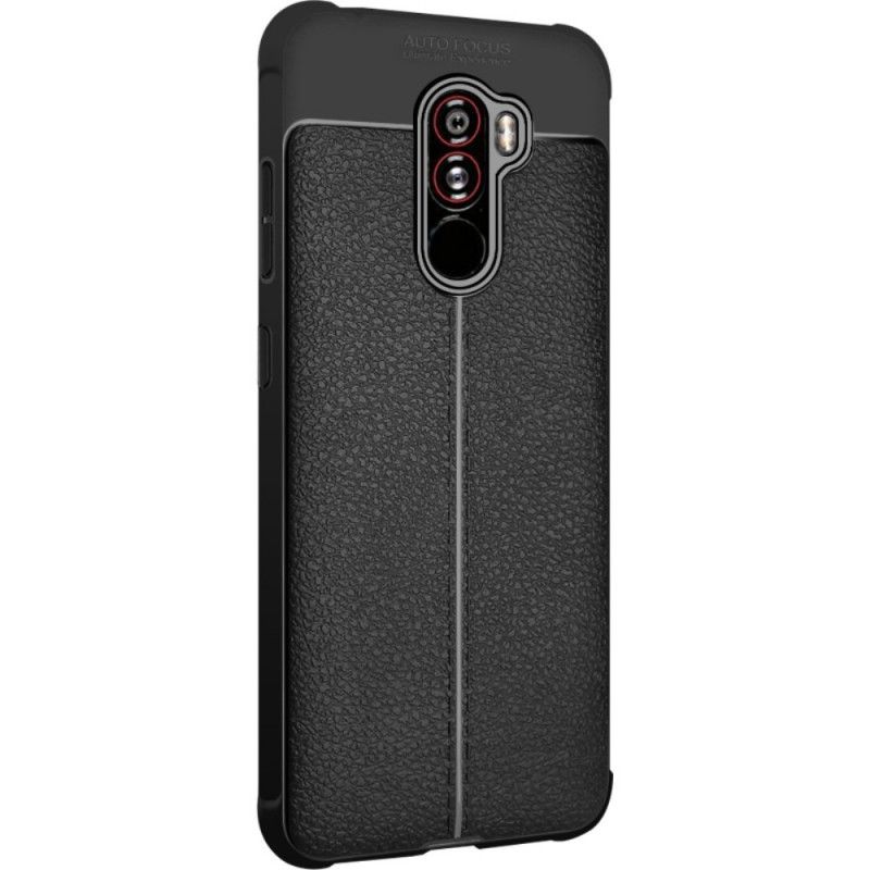 Kuori Xiaomi Pocophone F1 Musta Imak-Tekonahkaa Ompelemalla