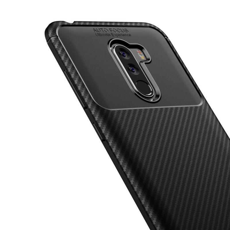 Kuori Xiaomi Pocophone F1 Tummansininen Musta Taipuisa Hiilikuitu Suojakuori