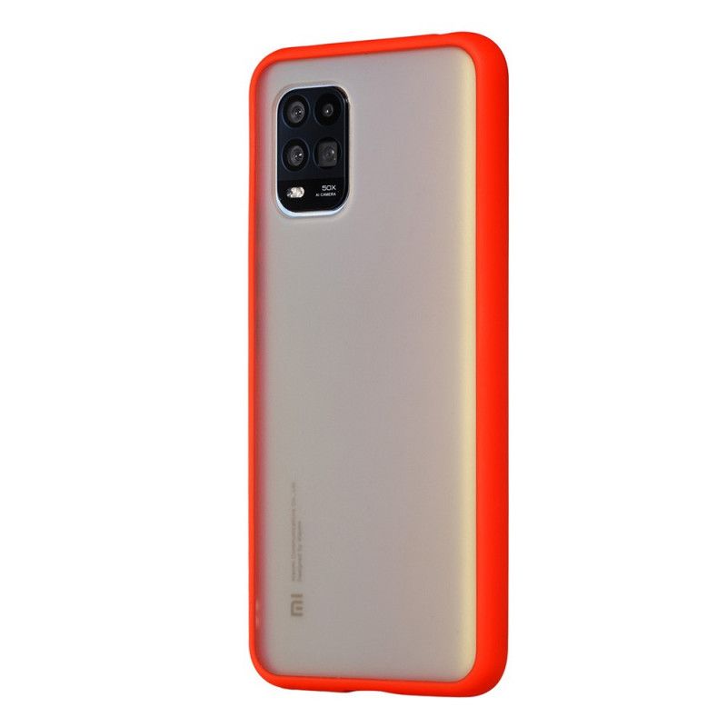 Case Kuoret Xiaomi Mi 10 Lite Valkoinen Musta Puhelinkuoret Matta Hybridi