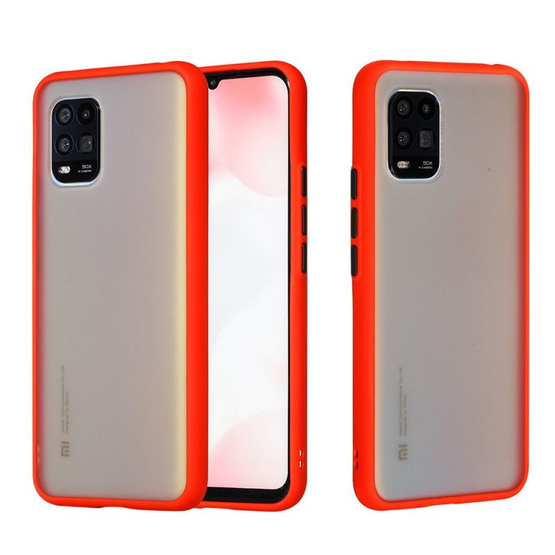 Case Kuoret Xiaomi Mi 10 Lite Valkoinen Musta Puhelinkuoret Matta Hybridi