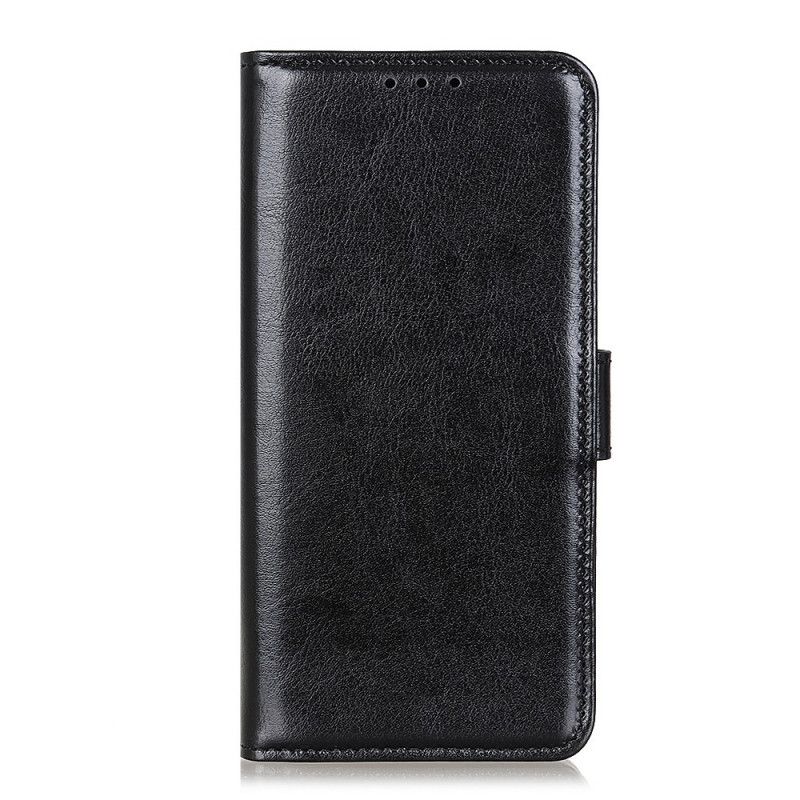 Flip Case Xiaomi Mi 10 Lite Valkoinen Musta Hienoa Tekonahkaa