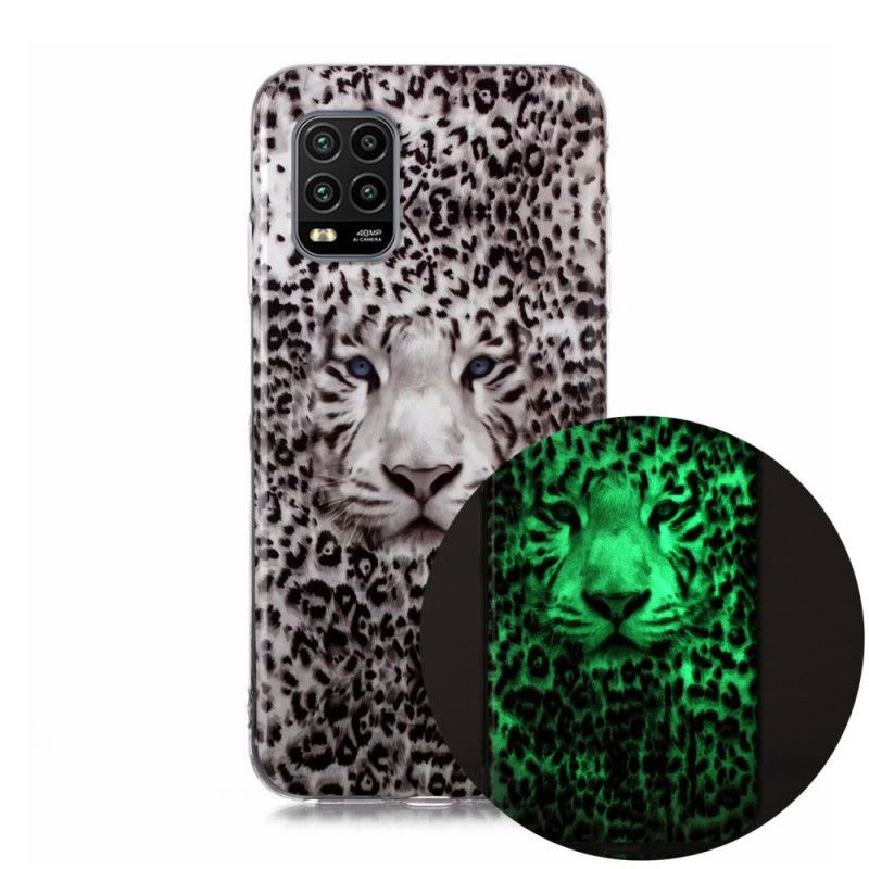 Kuori Xiaomi Mi 10 Lite Fluoresoiva Leopardi Suojakuori