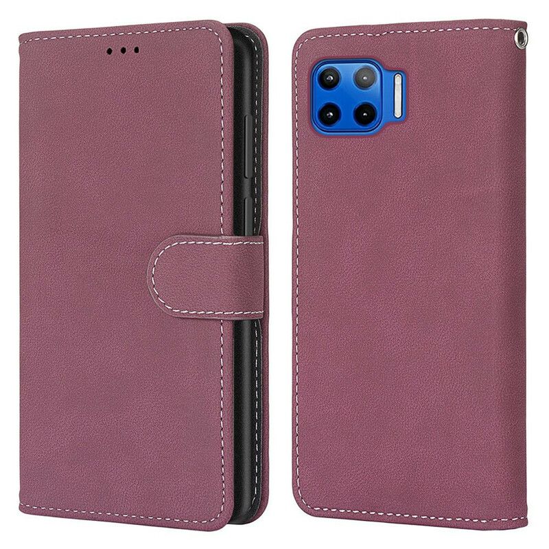 Kotelot Moto G 5g Plus Puhelinkuoret Leather Style Vintage Couture