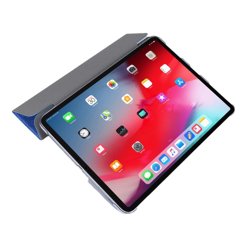 Älykäs Kotelo iPad Pro 12.9" (2018) (2020) Valkoinen Musta Tekonahkainen Silkki