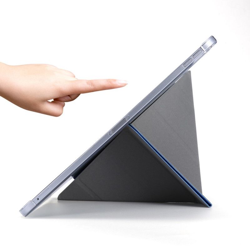 Älykotelo iPad Pro 12.9" (2018) (2020) Valkoinen Musta Tekonahkainen Origami