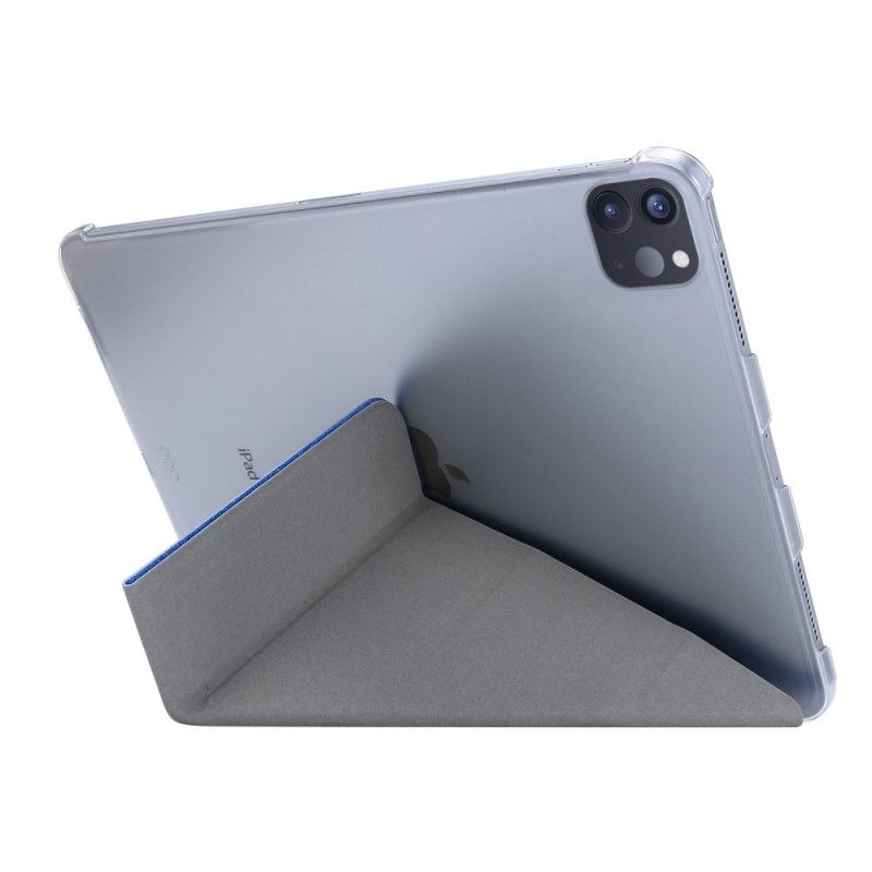 Älykotelo iPad Pro 12.9" (2018) (2020) Valkoinen Musta Tekonahkainen Origami