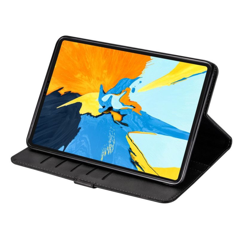 Flip Case iPad Pro 12.9" (2018) (2020) Punainen Musta Vetoketju