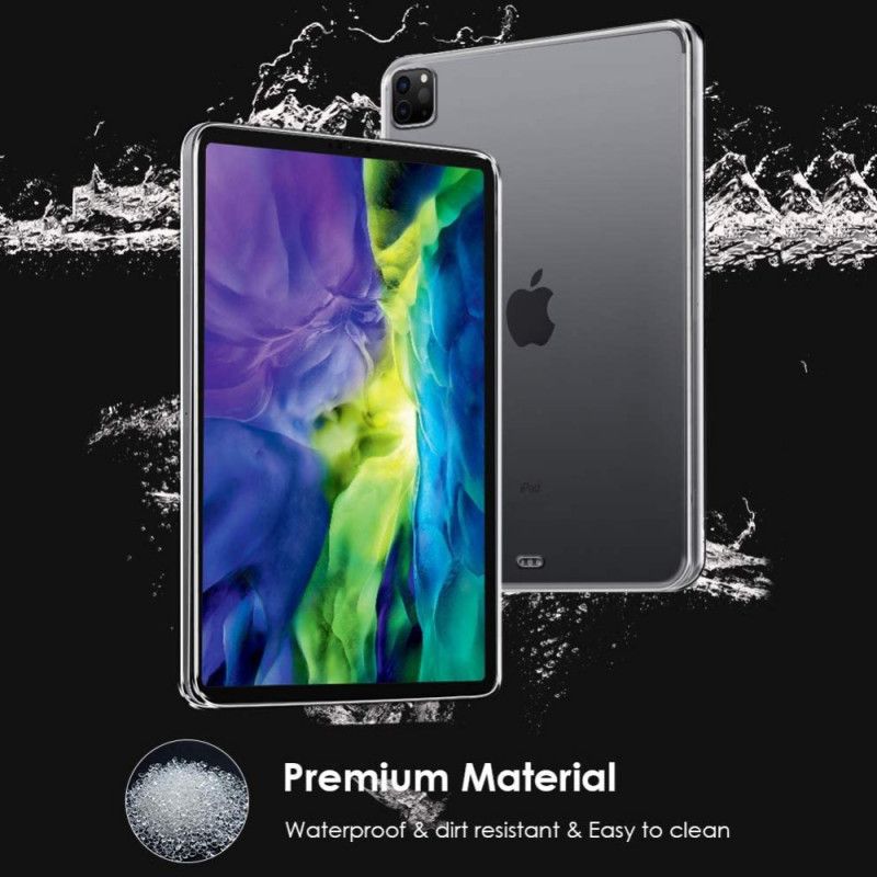 Kuori iPad Pro 12.9" (2018) (2020) Läpinäkyvä Silikoni