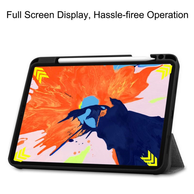 Smart Case iPad Pro 12.9" (2018) (2020) Harmaa Musta Tekstuurifarkut