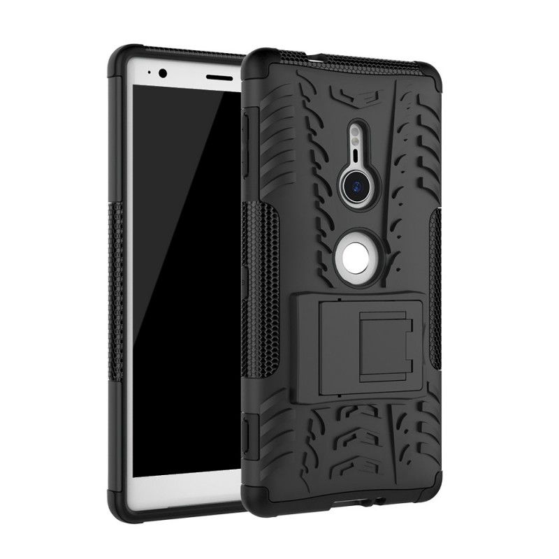 Case Kuoret Sony Xperia XZ2 Valkoinen Musta Puhelinkuoret Erittäin Kestävä Plus