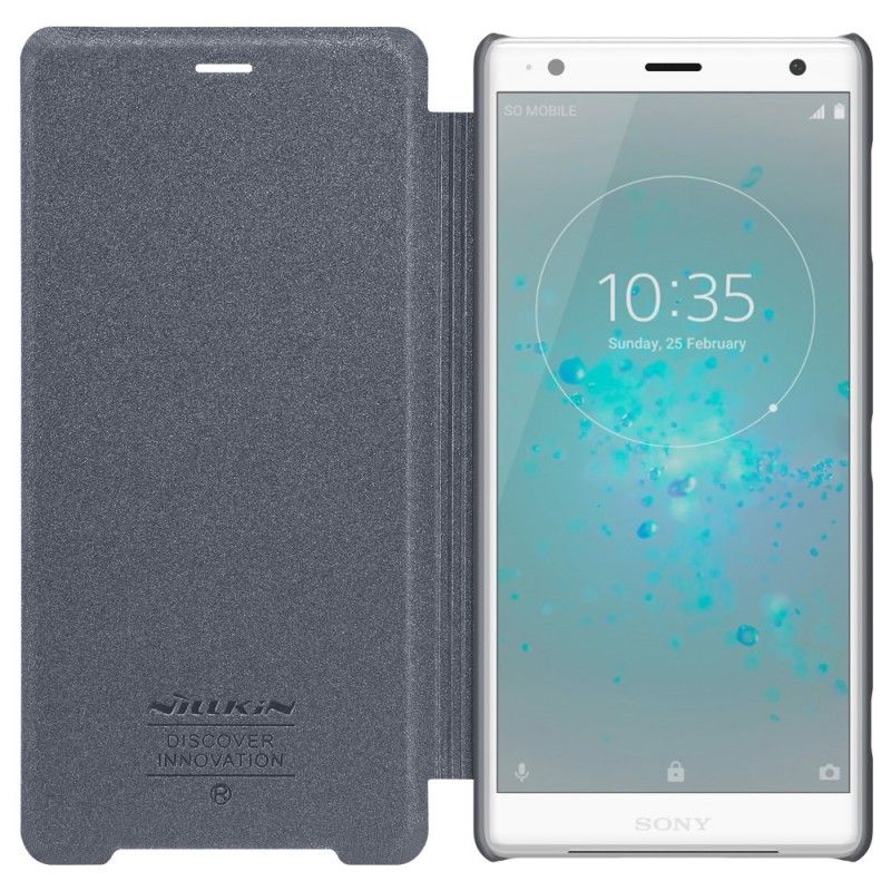 Flip Kotelot Sony Xperia XZ2 Kultainen Nillkin