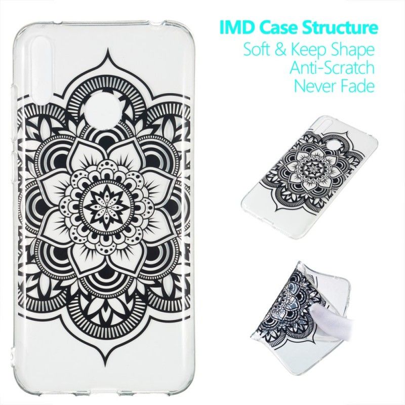 Case Kuoret Huawei Y7 2019 Puhelinkuoret Musta Mandala-Taide