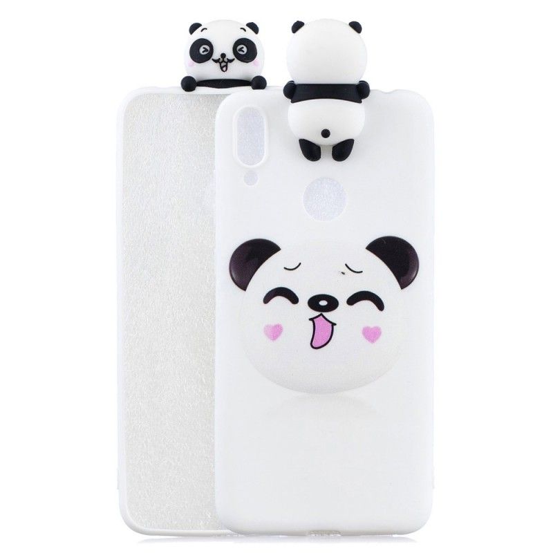 Kuori Huawei Y7 2019 Hauska 3D-Panda