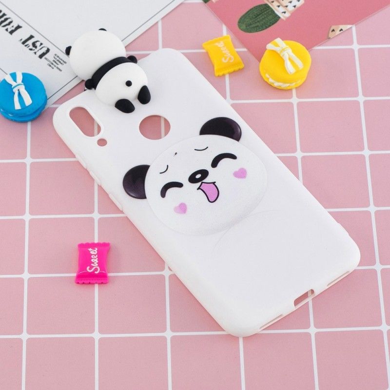 Kuori Huawei Y7 2019 Hauska 3D-Panda