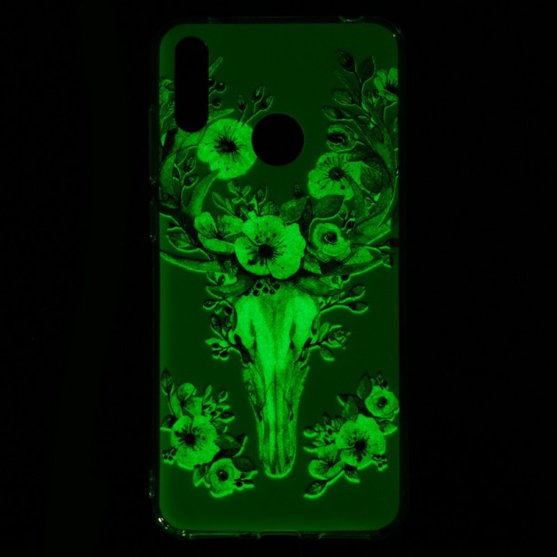 Kuori Huawei Y7 2019 Puhelinkuoret Fluoresoiva Kukkiva Hirvi