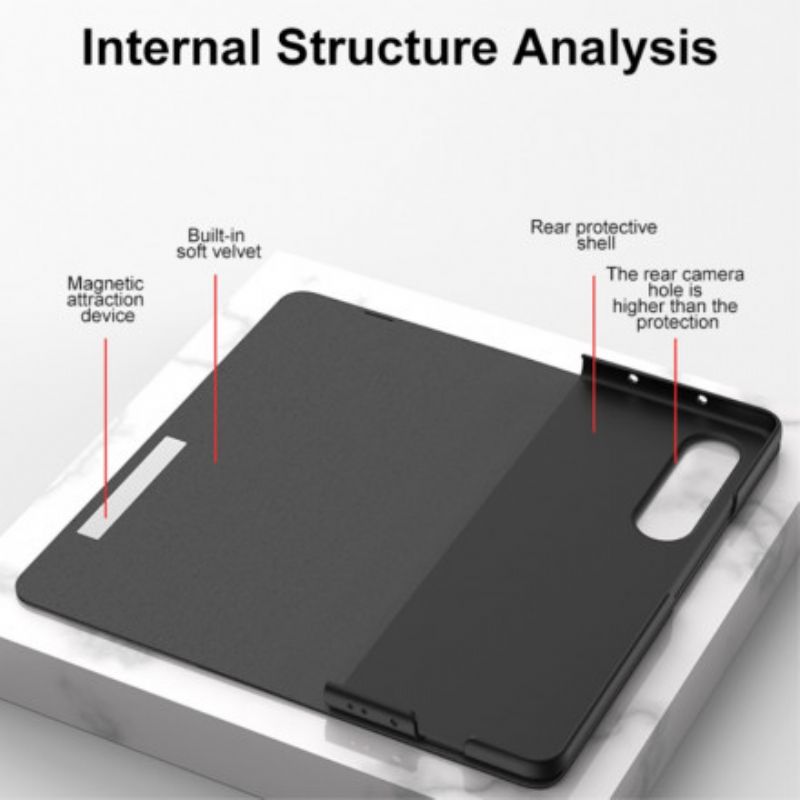 Flip Kotelot Samsung Galaxy Z Fold 3 5g Karkaistu Lasikudonta Gkk