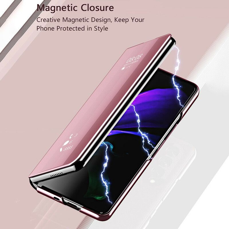 Flip Kotelot Samsung Galaxy Z Fold 3 5g Peilin Kansi Suojakuori