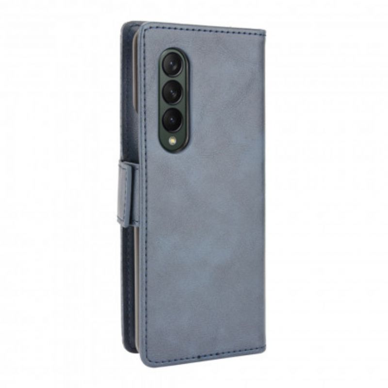 Flip Kotelot Samsung Galaxy Z Fold 3 5g Tyylitelty Nahkaefekti