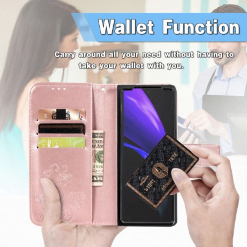 Kotelot Samsung Galaxy Z Fold 3 5g Flowers Design Hihnalla