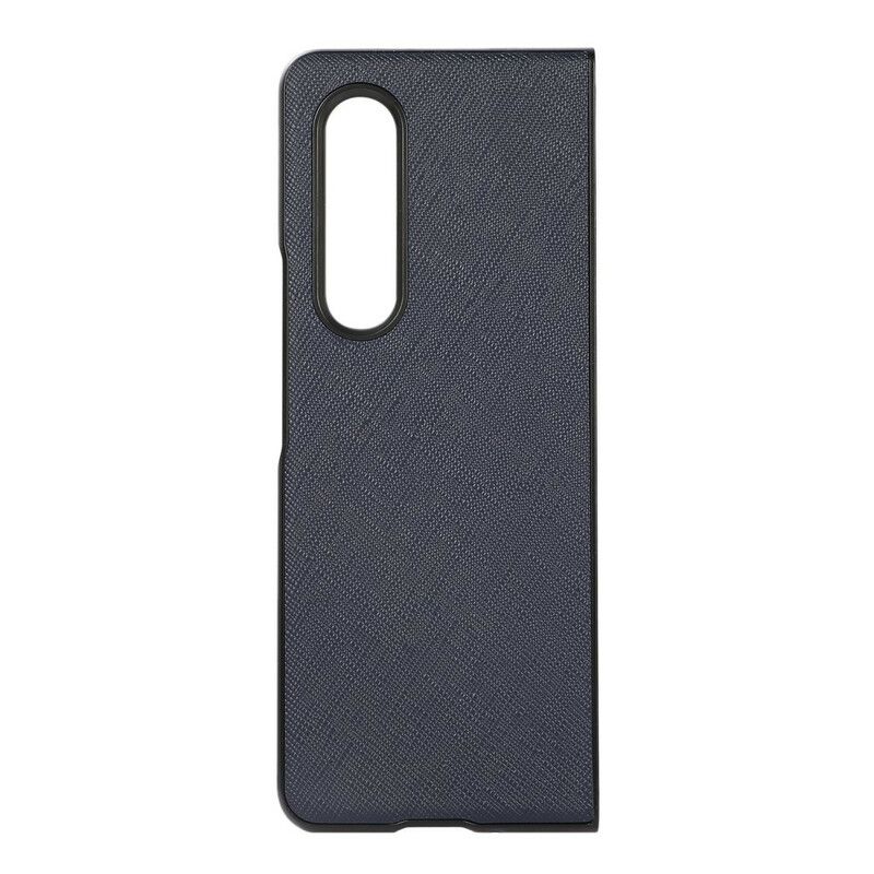 Kuori Case Samsung Galaxy Z Fold 3 5g Puhelinkuoret Teksturoitua Aitoa Nahkaa