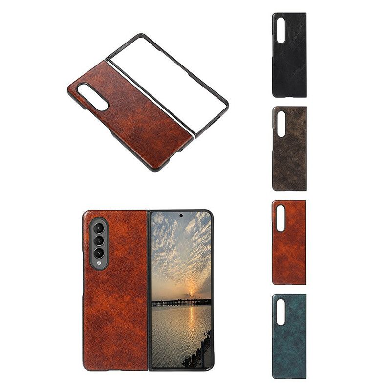 Kuori Samsung Galaxy Z Fold 3 5g Premium Faux Leather