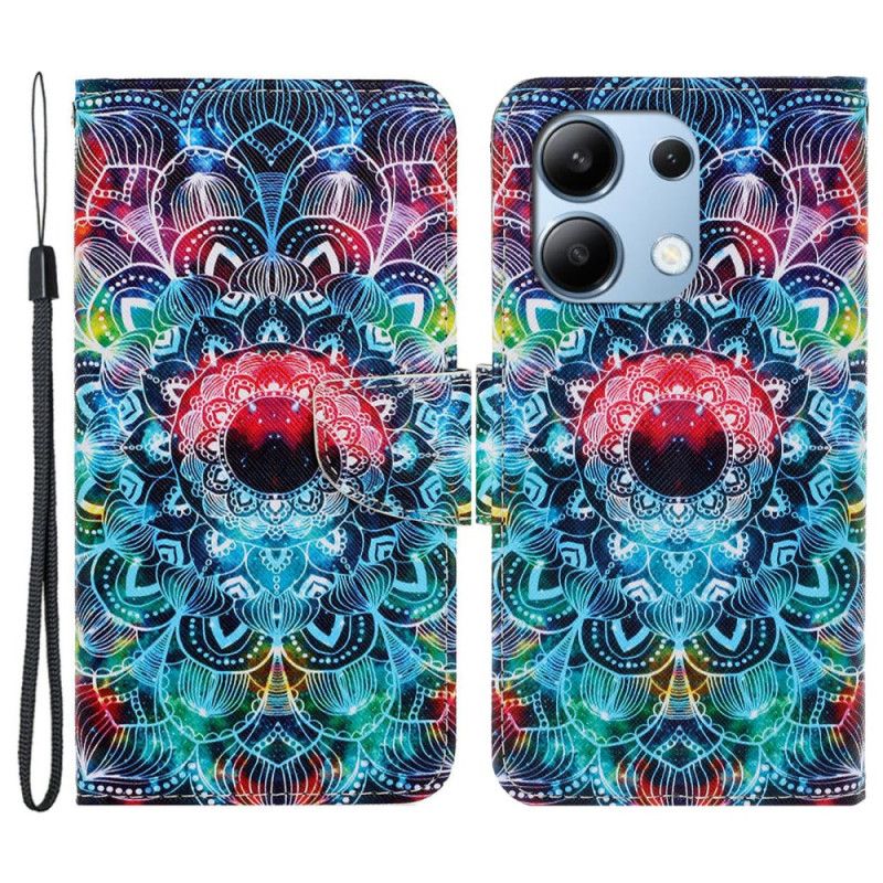 Kotelot Xiaomi Redmi Note 13 4g Mandala-hihnakuvio