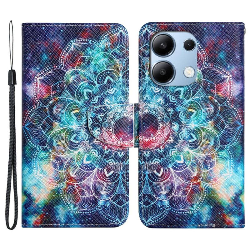 Kotelot Xiaomi Redmi Note 13 4g Tähtitaivas Ja Mandala Hihnalla Suojakuori