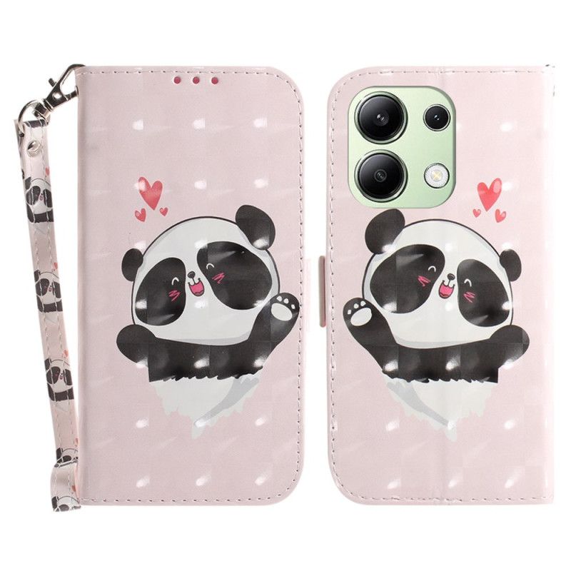 Kuoret Xiaomi Redmi Note 13 4g Panda Love Hihnalla