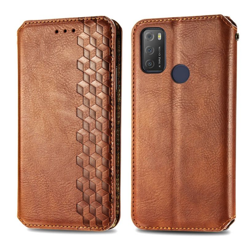 Flip Kotelot Alcatel 3l (2021) / 1s (2021) Leather Effect Diamond Texture