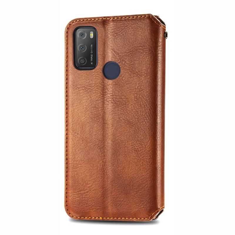 Flip Kotelot Alcatel 3l (2021) / 1s (2021) Leather Effect Diamond Texture